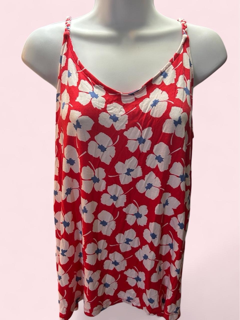 ❤️Red Floral Spaghetti Strap Tank Top❤️